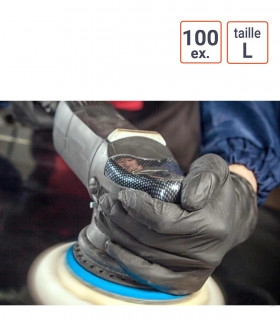 Gants jetables nitriles taille L - boite de 100 gants Gants jetables nitriles taille L - boite de 100 gants
