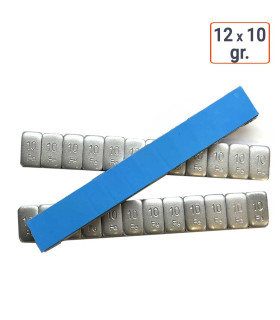 Masses autocollantes 12 x 10g Brillantes