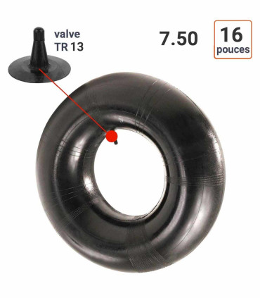 Chambre à Air 7.50-16 valve TR13