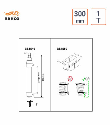 schéma Compresseur de ressort Macpherson BAHCO - 1 Tonne