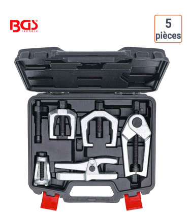 Coffret d'extracteur chasse rotule, roulements et biellette BGS
