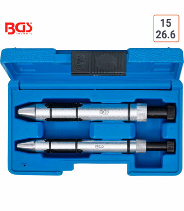 Coffret de 2 mandrins centreur d’embrayage 15 à 26.6 mm