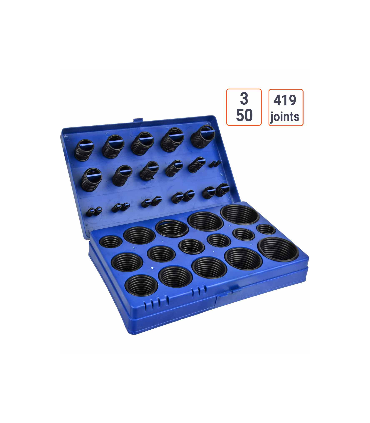 Coffret de 419 joints toriques 3 à 50 mm