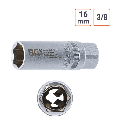 Douille de bougie à aimant en 3/8 pouce 16 mm